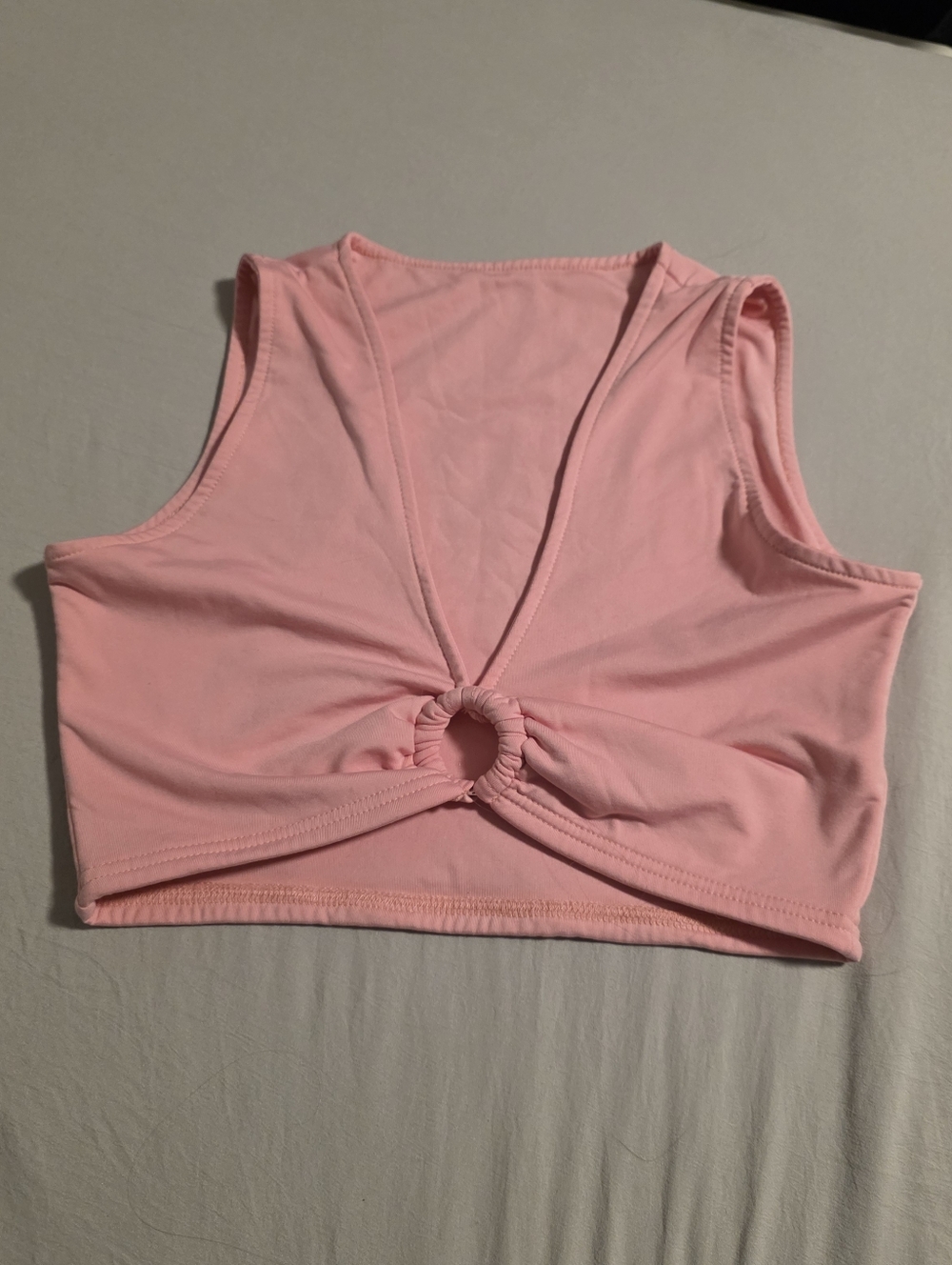 NWOT Pink Crop Tank Top